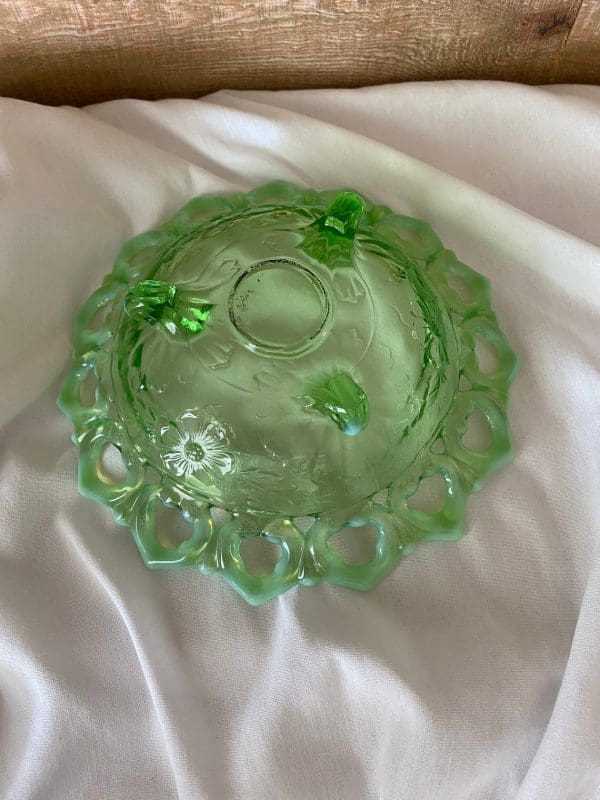 Northwood opalescent glass bottom