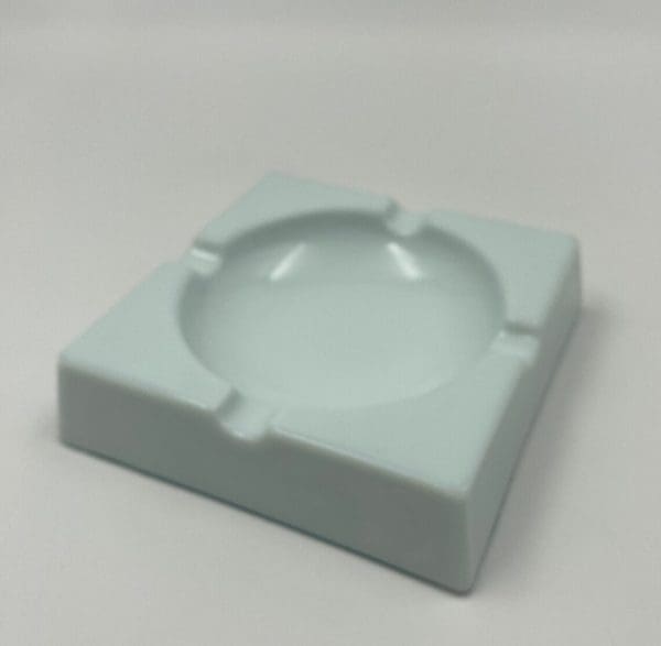 milk glass ashtray