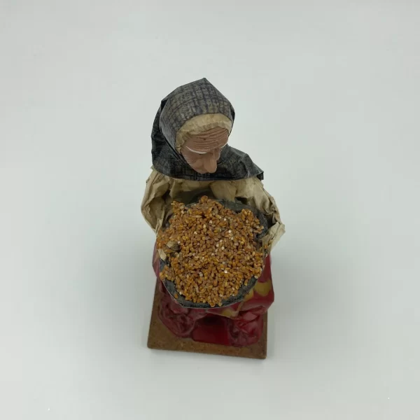 vintage Mexican paper mache figurines lady top