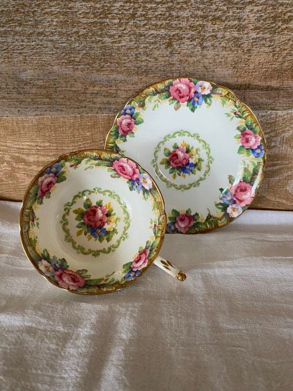 Paragon tea cup and saucer floral