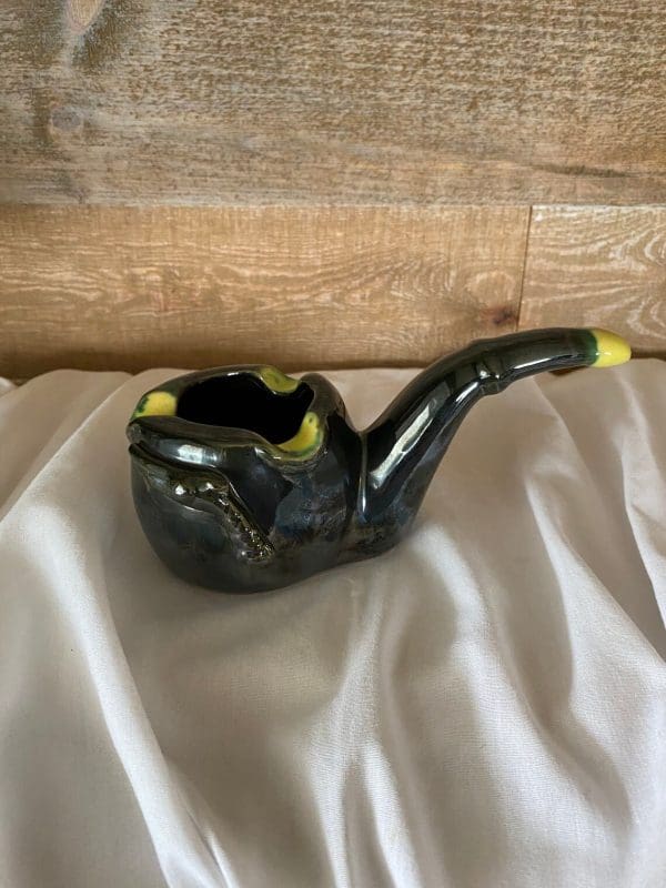 Novelty pipe ashtray vintage 1950s MCM side view