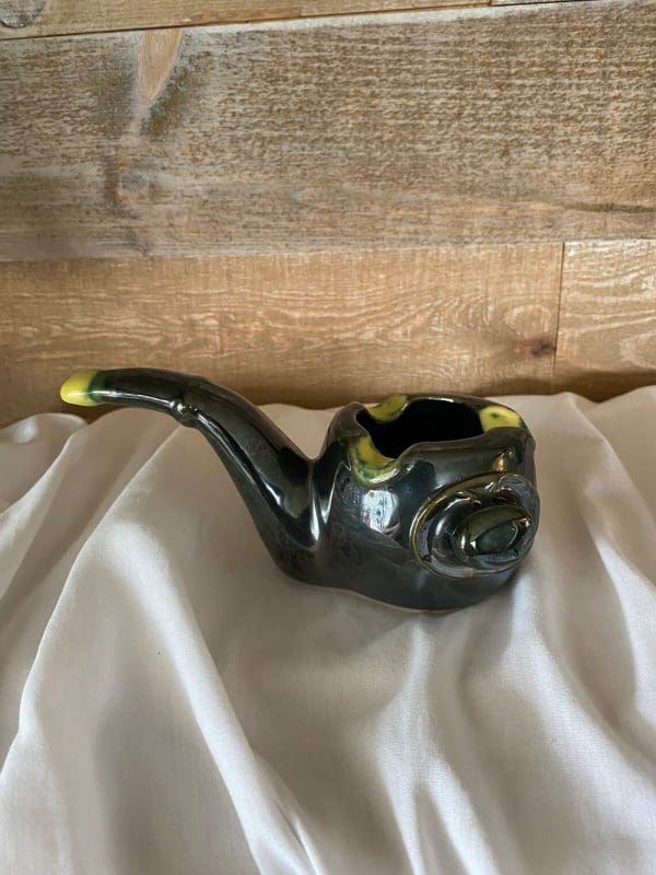 Novelty pipe ashtray vintage 1950s MCM side view 2