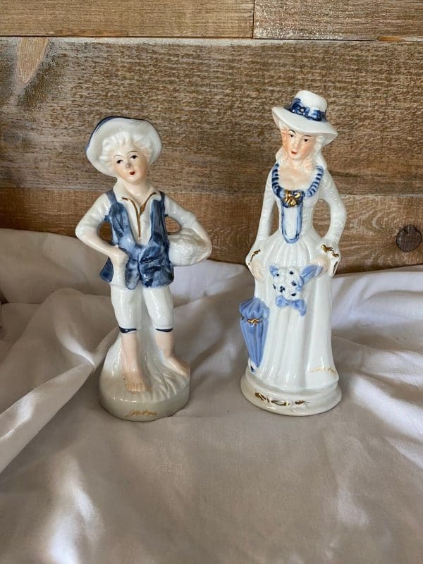 lady Angela figurines pair