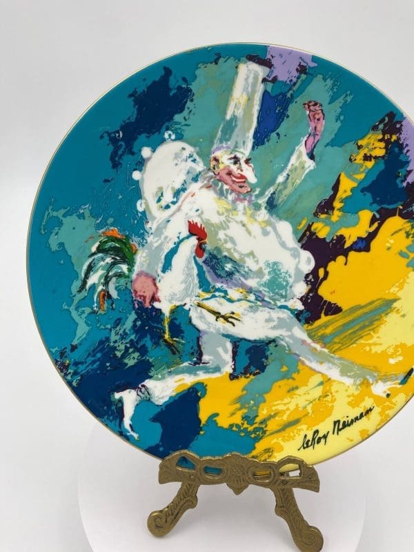 Royal Doulton wall plates Leroy Neiman Punchinello Collectors Intl Plate 1978 chef with chicken under arm