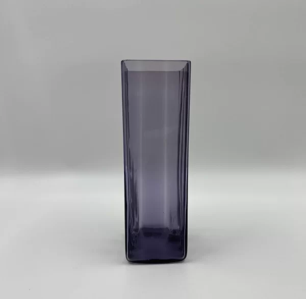 large purple glass vase right side