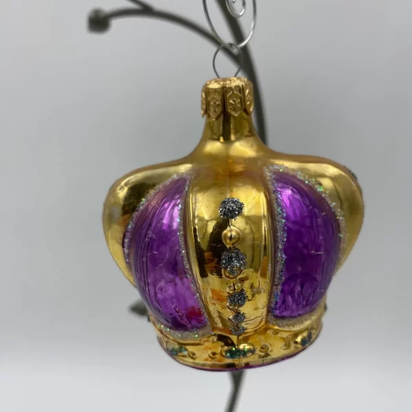 vintage Radko ornaments purple crown