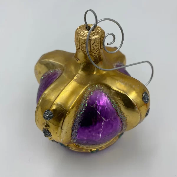 vintage Radko ornaments purple gold crown