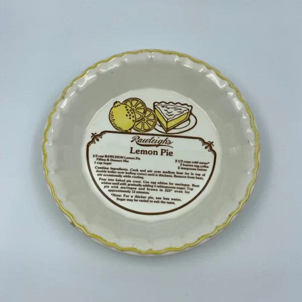 ceramic pie dish with recipe lemon front