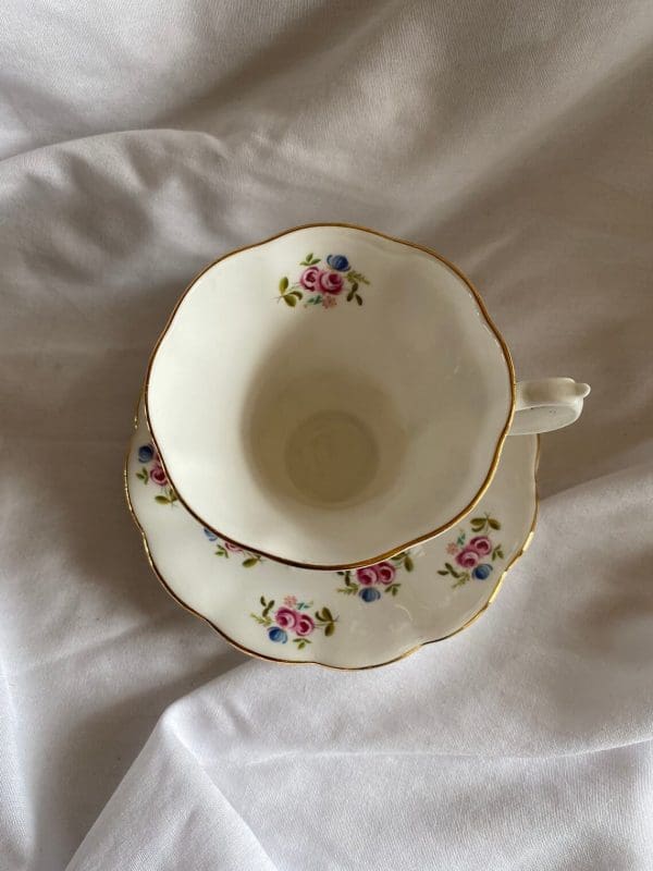 Royal Albert bone china tea cup floral pattern top view