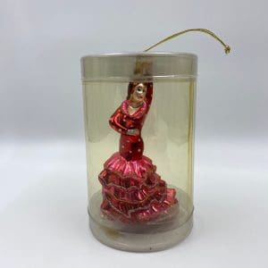 salsa dancer ornament red dress, still in original package