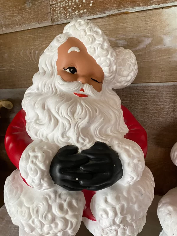 vintage ceramic Santa and Mrs. Claus Santa face