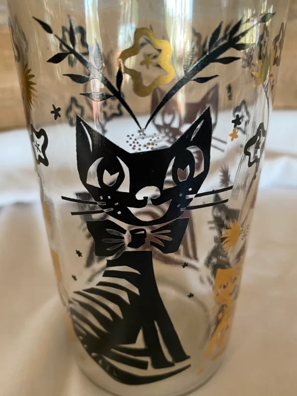 vintage cat vase atomic cat