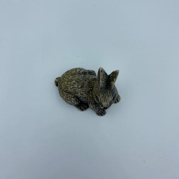 vintage soapstone carvings top of bunny rabbit