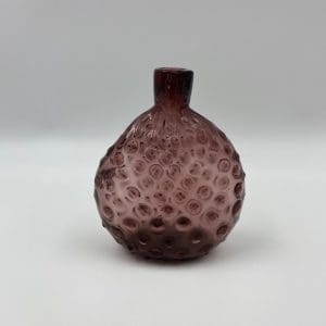 amethyst glass bottle antique purple glass hobnail design