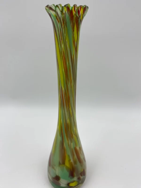 stretch glass vase neck