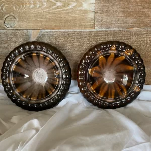 Sunflower ashtray set of two 1950s