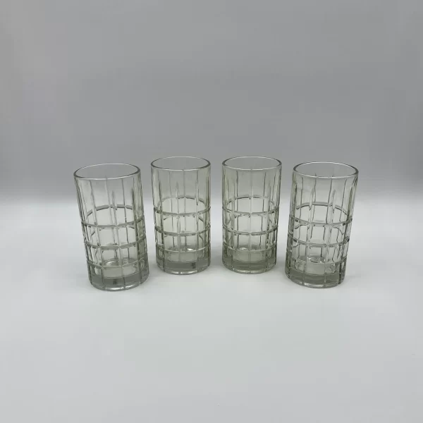 vintage Anchor Hocking glass set of four fronts