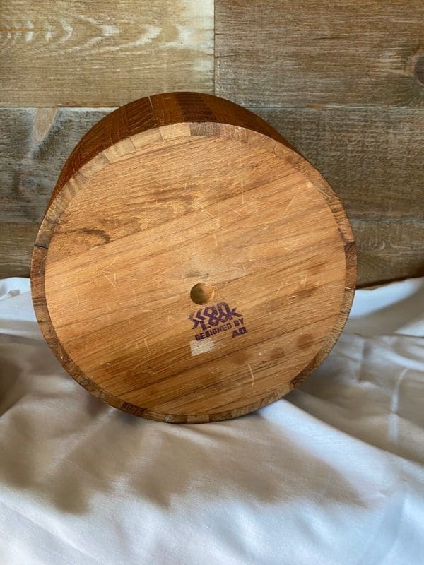 vintage wood ice bucket makers mark