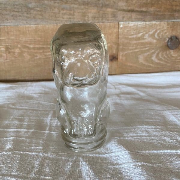 dog shape jar wiener dog shape clear glass front