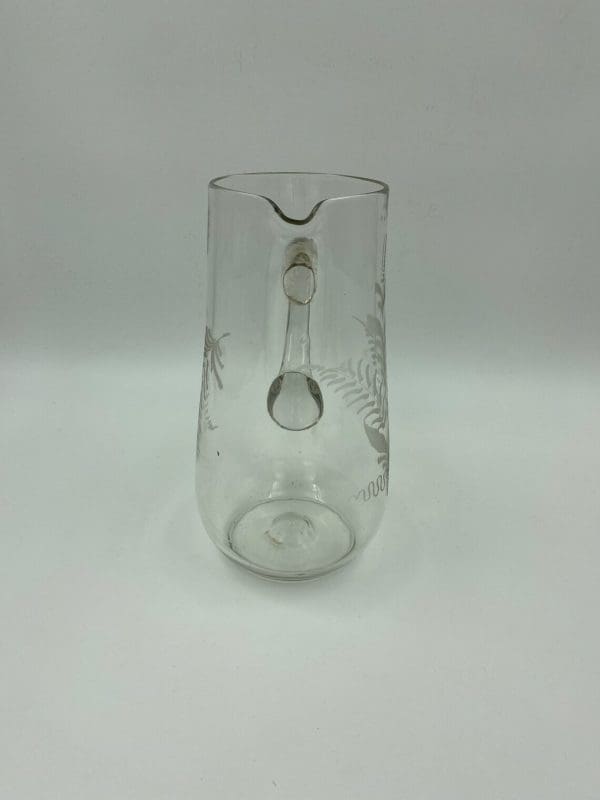 vintage glass pitcher handle