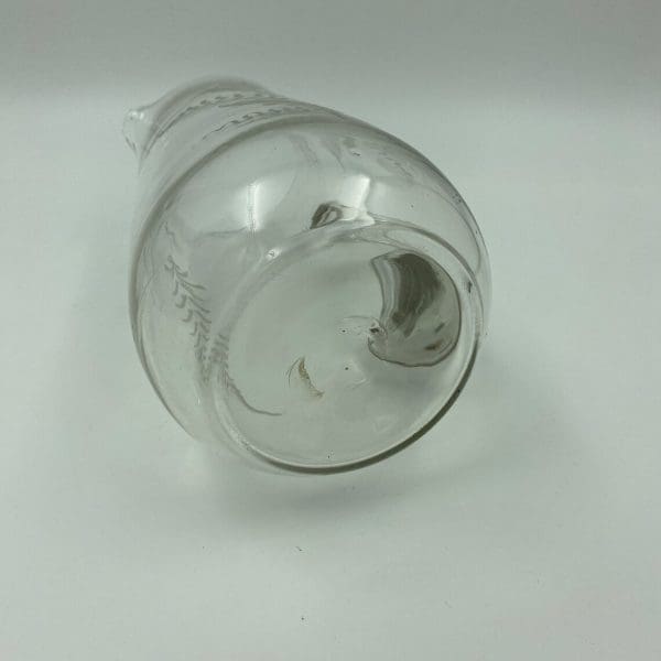 vintage glass pitcher bottom