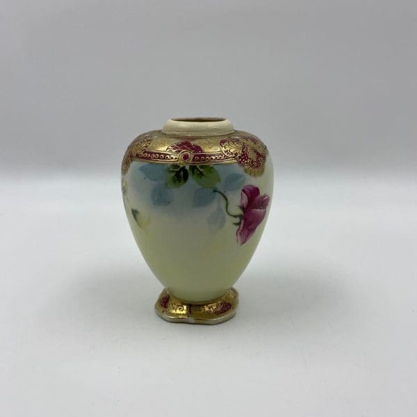 hand painted nippon vase backside