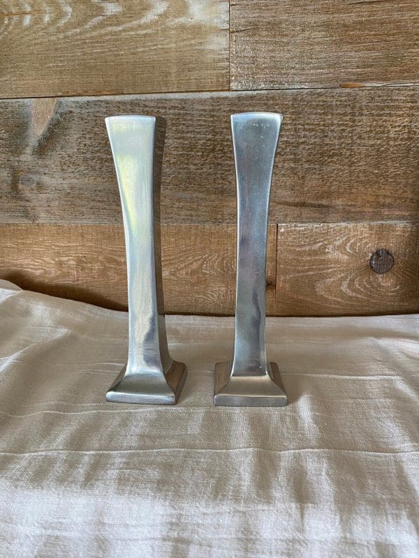 metal candle holders vintage front