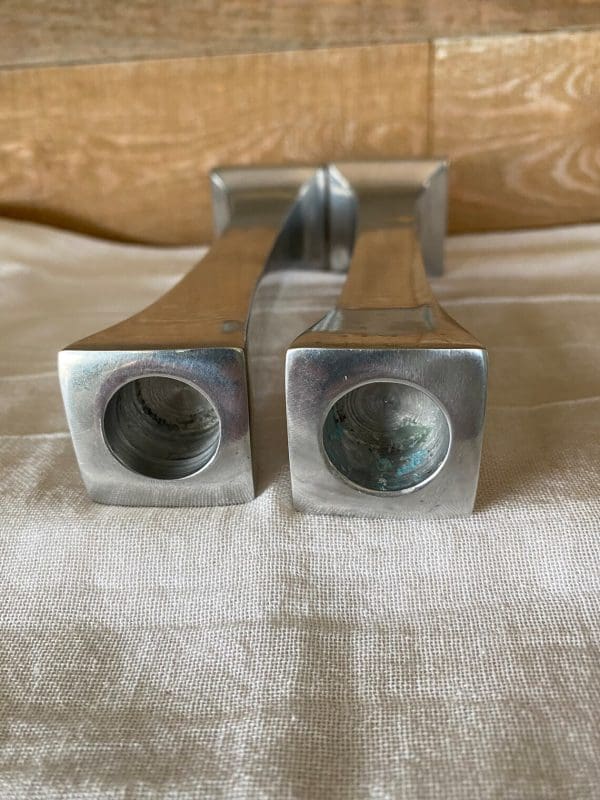 metal candle holders vintage close tops