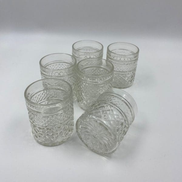 Anchor Hocking Wexford glasses clear glass set of six