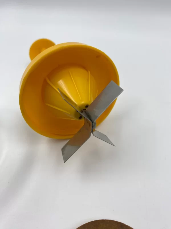 manual nut chopper close to blades