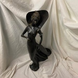 Art Nouveau Sculpture dancing lady front