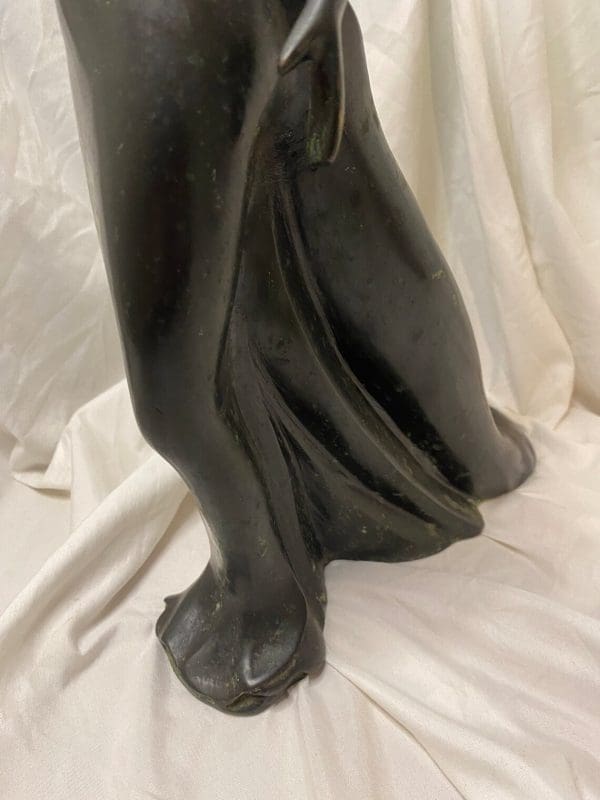 Art Nouveau Sculpture dancing lady front base