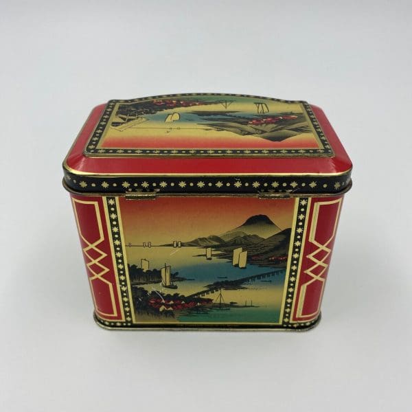 Japanese tea tin back