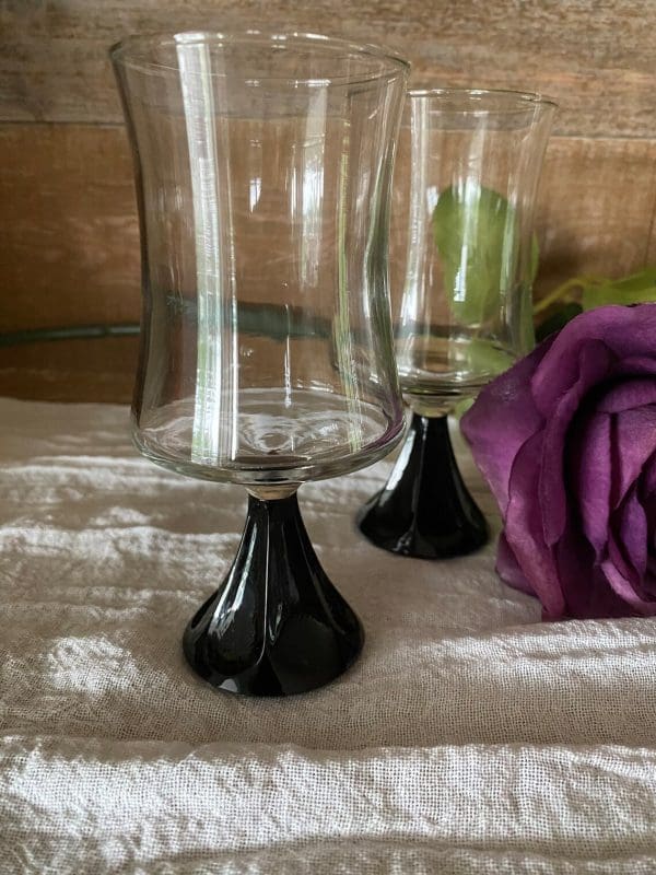 black stem glassware unique stemmed