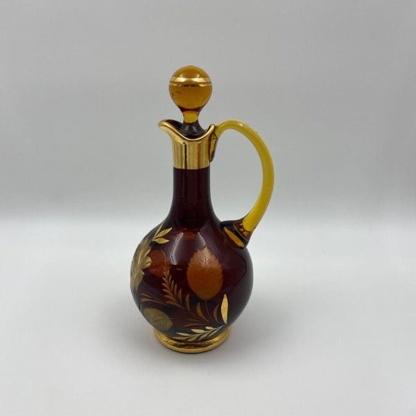 Bohemian crystal decanter left side