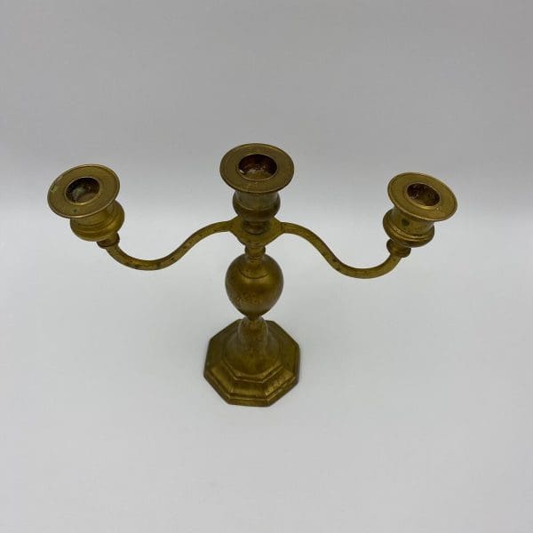 vintage brass candelabra top