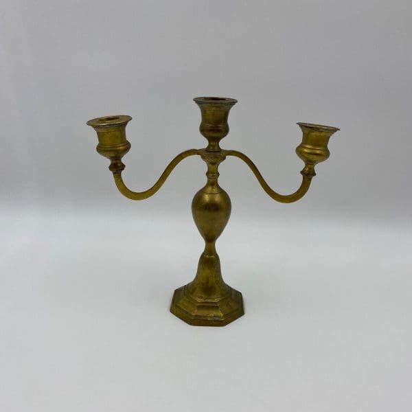 vintage brass candelabra back