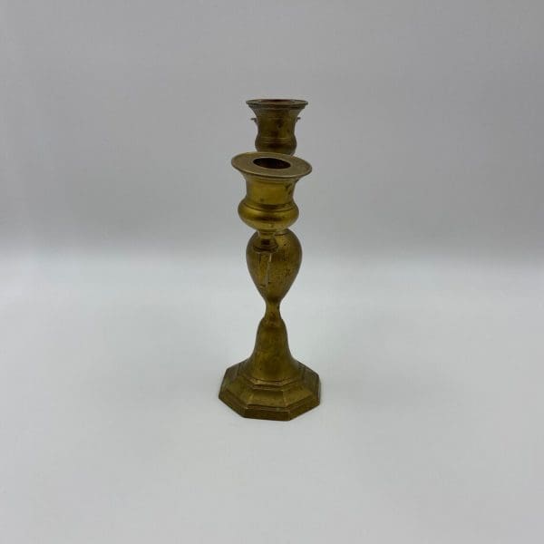 vintage brass candelabra left side