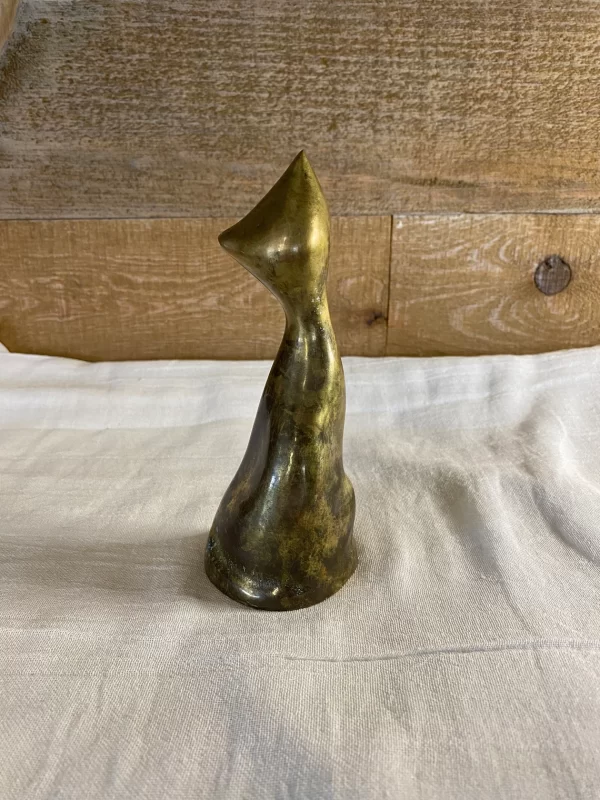 vintage brass cat back