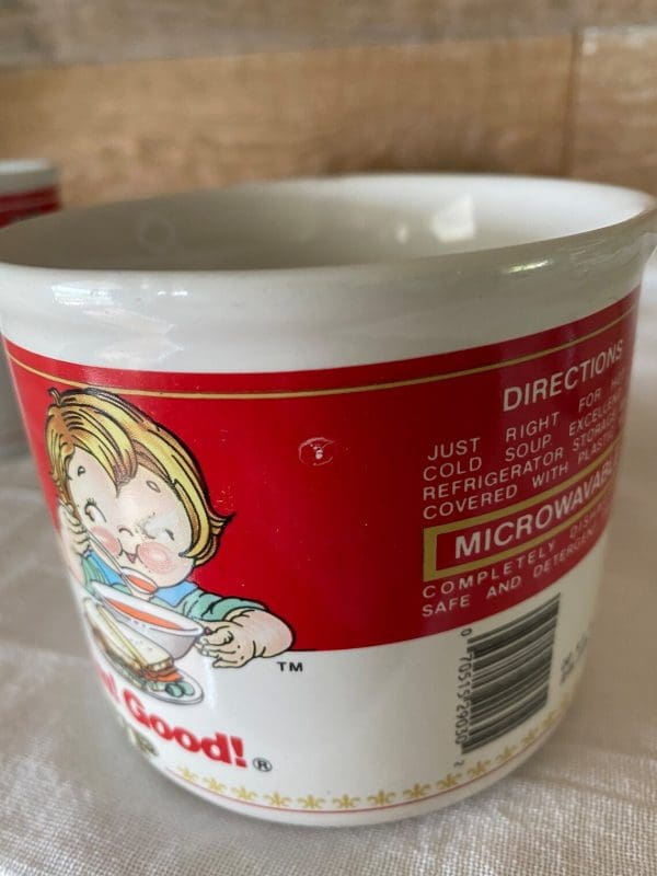 Campbell soup mugs mark on side