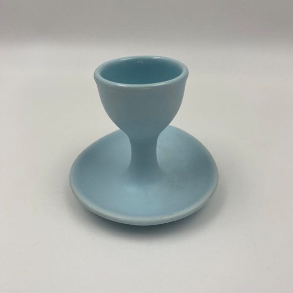 vintage egg cups Light Blue Egg Cup Server Capodimonte back