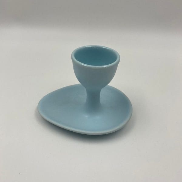 vintage egg cups Light Blue Egg Cup Server Capodimonte right