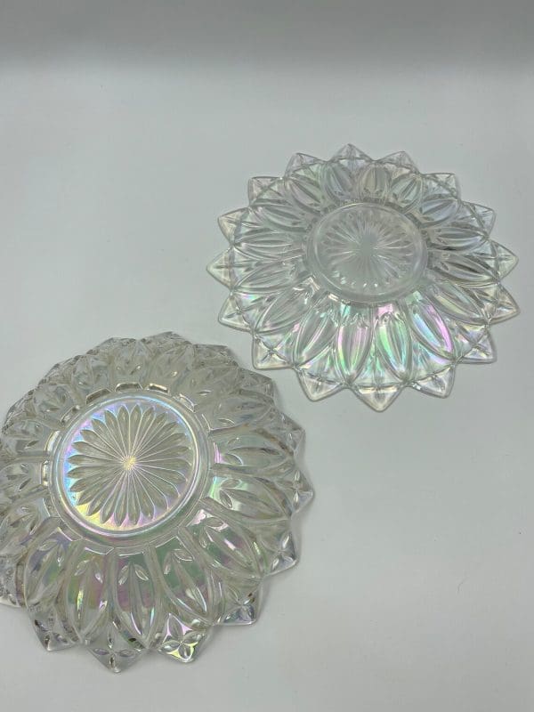 iridescent carnival glass bottoms