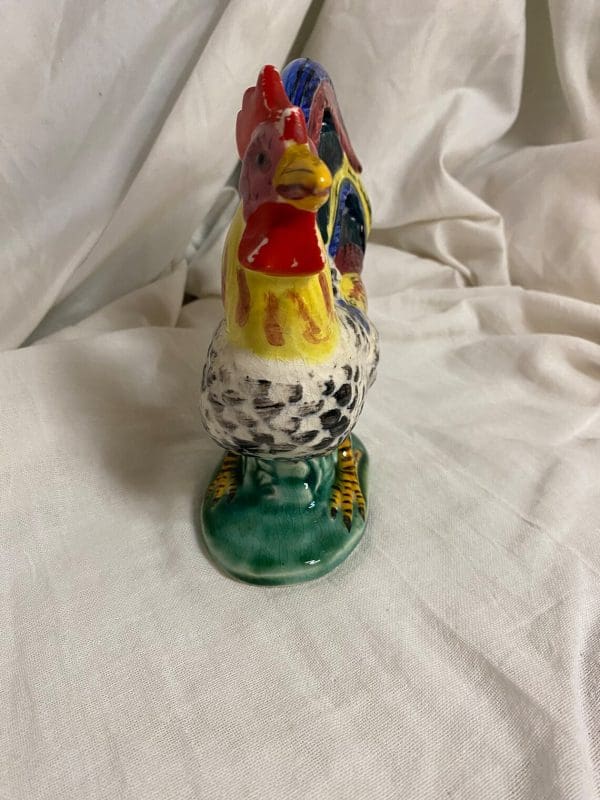 vintage ceramic rooster front