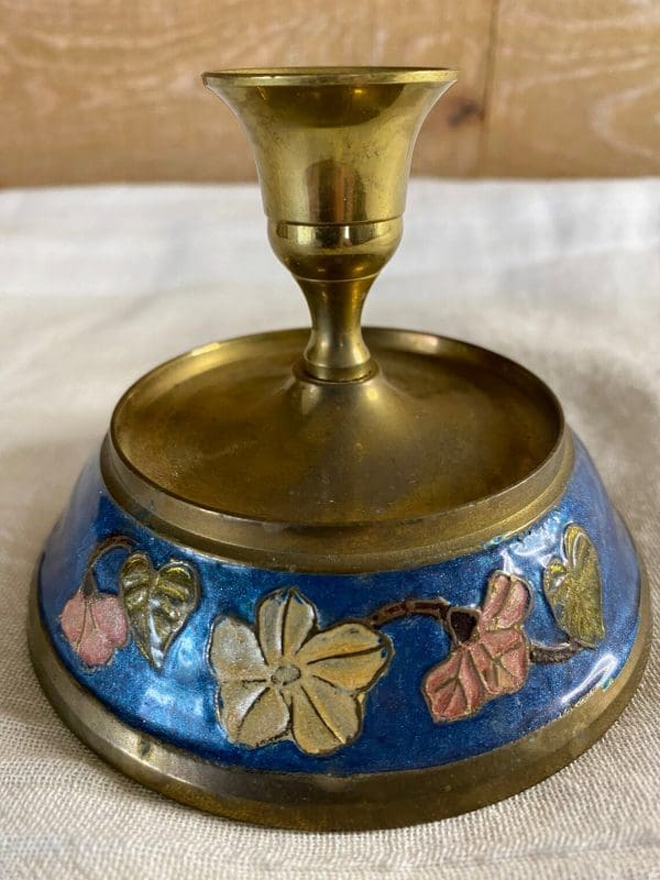 cloisonné candle holder close