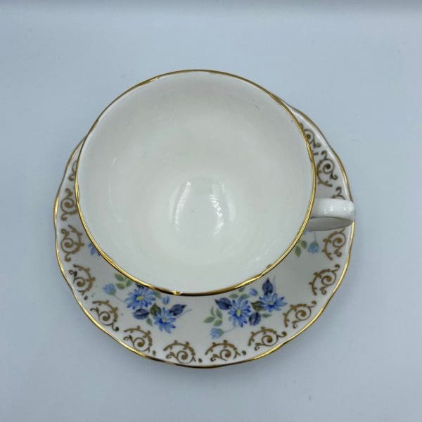 vintage Cloclough bone china top inside tea cup