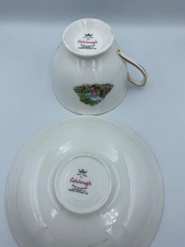 Colclough china tea cup and saucer bottom