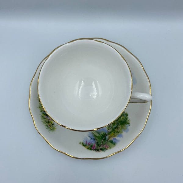 Colclough china tea cup and saucer top view