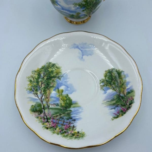 Colclough china tea cup and saucer top of saucer