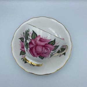 vintage rose tea cups